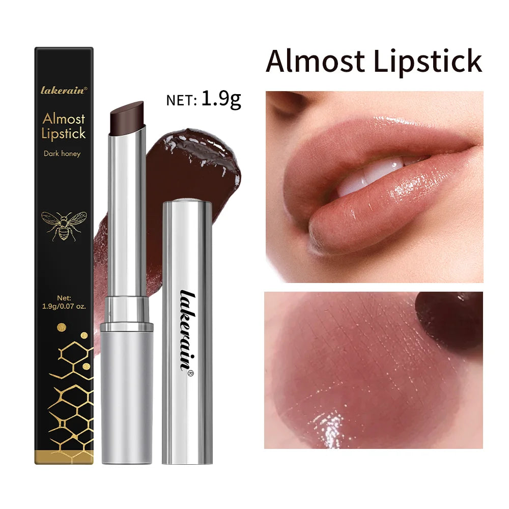 Black Honey Lipstick Long Lasting Moisturizing Natural Lip Plumper Makeup Lip Plumping Gloss Cosmetics Exfoliating for Lip