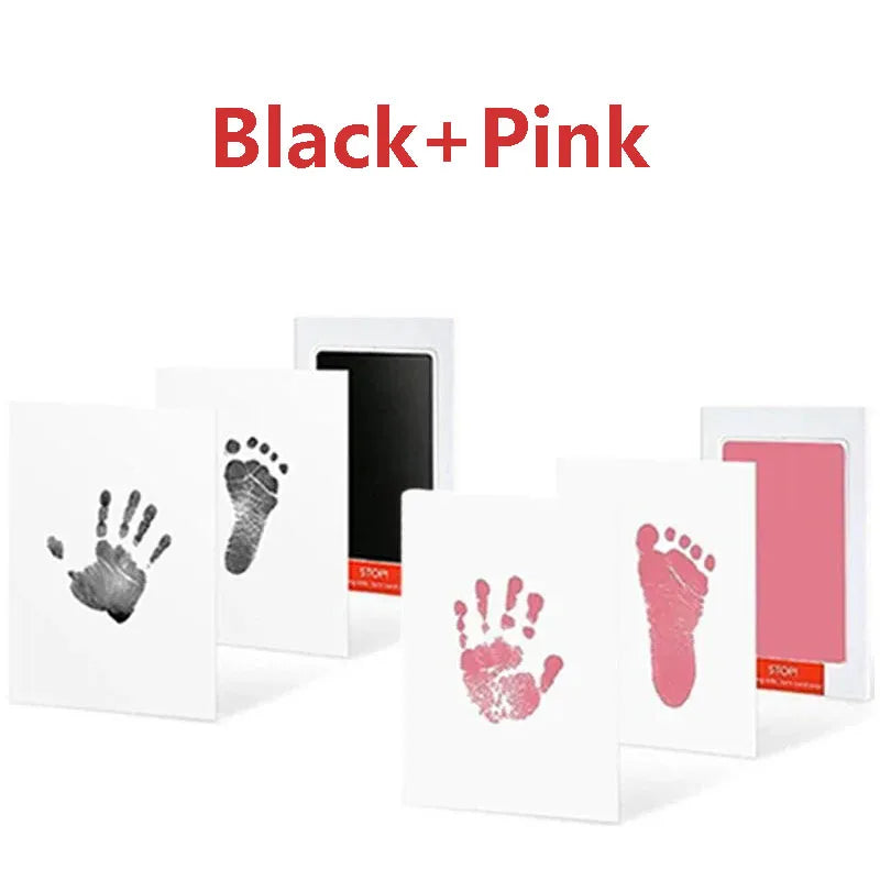 2/4pc Baby Handprint Footprints Ink Pads Safe Non-toxic No-Touch Skin Inkless Inkpad Kits Pet Cat Dog Paw Prints Souvenirs Gifts